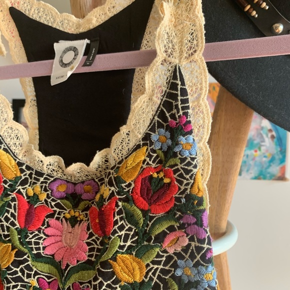 Black and floral XL Anthropologie dress - Picture 3 of 6